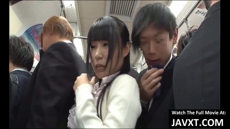 Japanese brunette is often traveling by bus, because someone always gets to fuck her brains out