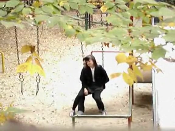 Sex on the swingset with a Korean coed girl