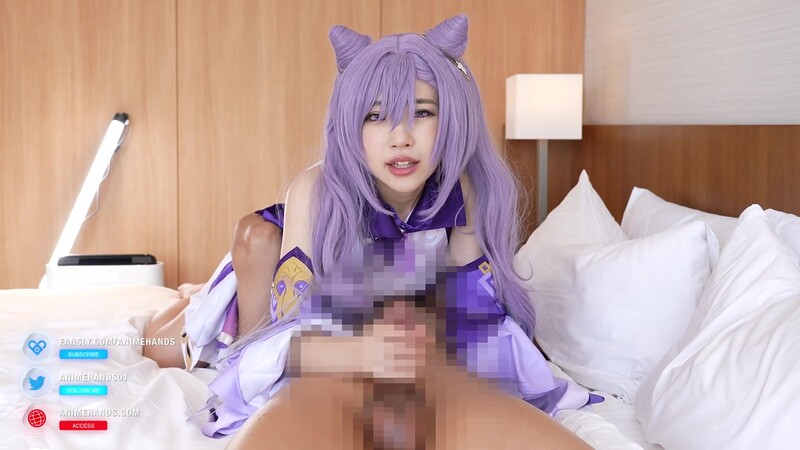 Japanese Cosplayer Gives A Guy A Handjob With Facesitting