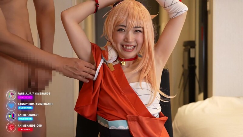 Japanese Cosplayer Gives A Guy An Armpitjob