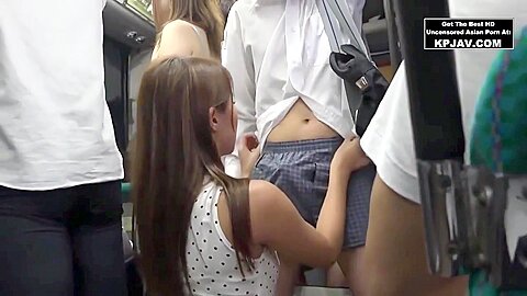 Hot Japanese Teen On The Bus P2